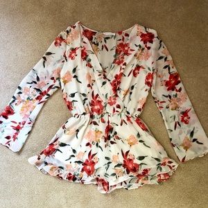 Honey Punch floral romper